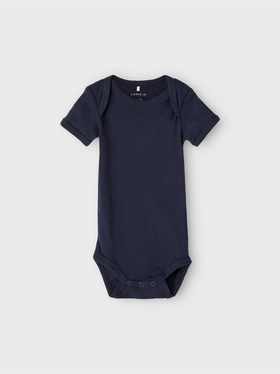 Name it Kinder Baby Body 3er Pack Blau Weiß  Auto Junge NBMBODY