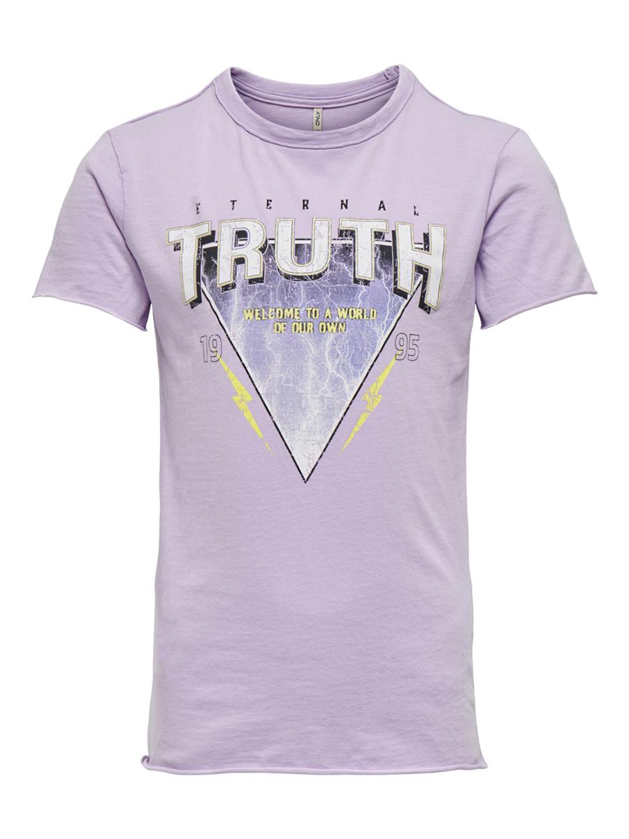 Mädchen T-Shirt Lila 15260380 Teenager Girl cool 110 bis 164 Geschenk ONLY