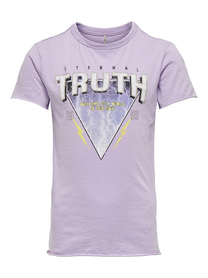 Mädchen T-Shirt Lila 15260380 Teenager Girl cool 110 bis 164 Geschenk ONLY
