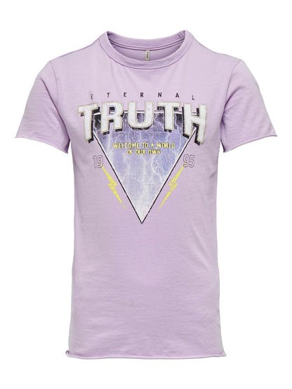 Mädchen T-Shirt Lila 15260380 Teenager Girl cool 110 bis 164 Geschenk ONLY
