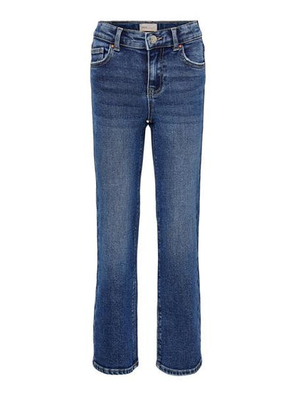 Only Mädchen Jeans Wide leg  Blau Teenager leger cool weit top