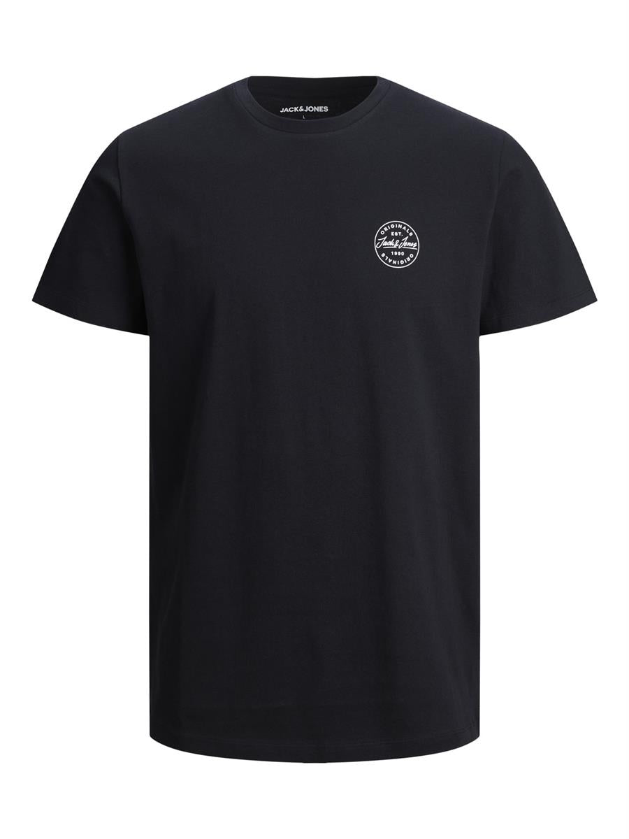 Jack & Jones Jungen T-Shirt Schwarz Gelb Blau Weiß  Logo JJSCOTT