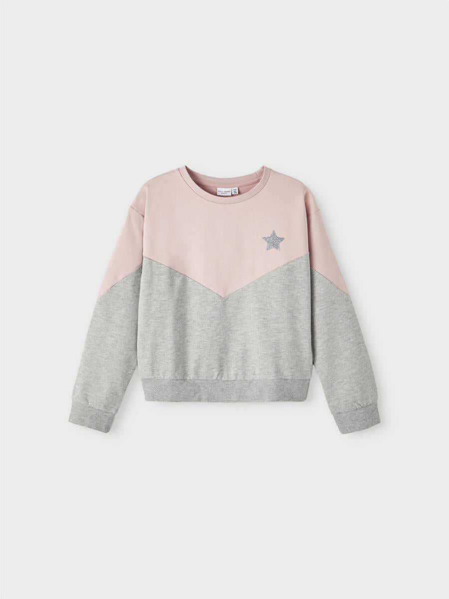 Name it Mädchen Sweat kurz Glitzer leicht Teenager top NKFVIBBA
