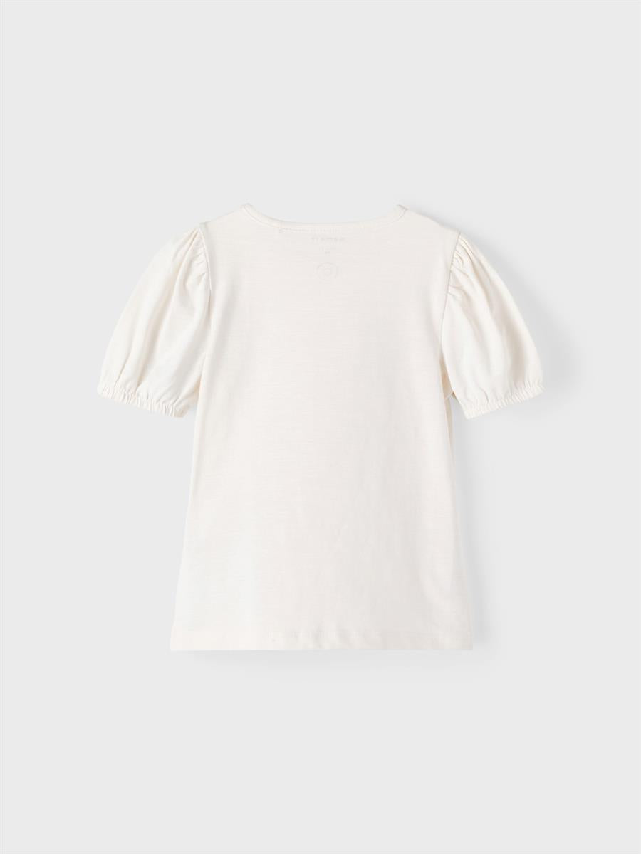 Mädchen T-Shirt Shirt Einhorn Glitzer Wollweiß Rose Geschenkidee top