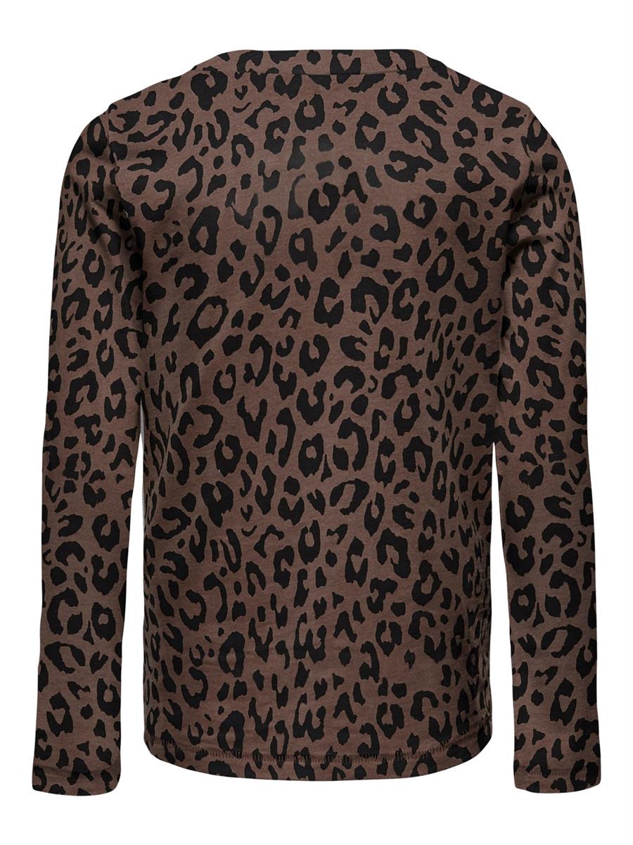 Mädchen Langarmshirt Doppelpack Glitzer Geschenkset Leo Braun Weiß 15275810 Only