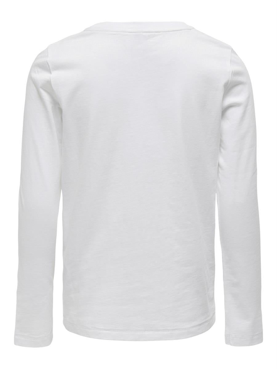 Mädchen Langarmshirt Doppelpack Glitzer Geschenkset Leo Braun Weiß 15275810 Only