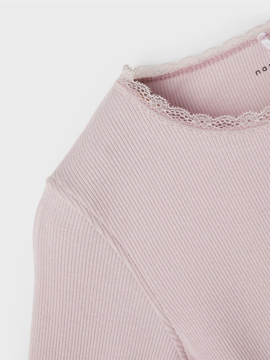 Mädchen Langarmshirt Rippshirt Rose Braun Weinrot  edel weich Teenager