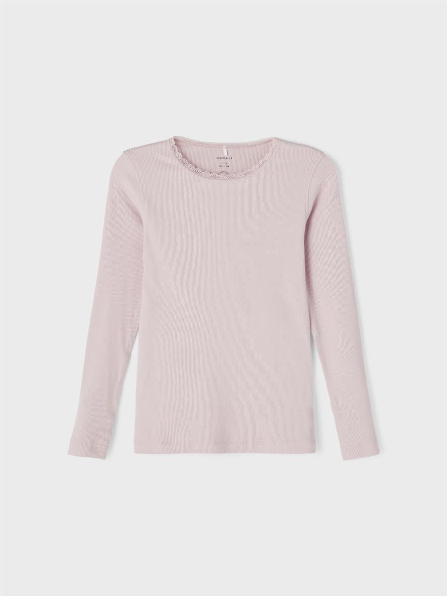 Mädchen Langarmshirt Rippshirt Rose Braun Weinrot  edel weich Teenager