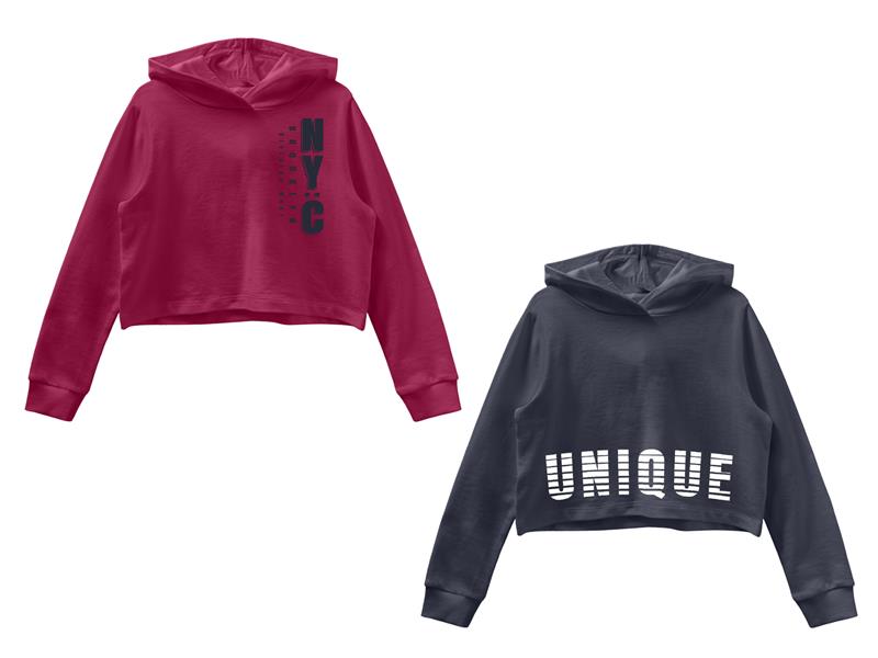 Name it Mädchen Hoodie Kapuzensweat Kapuzenpullover kurz NKFVIALA