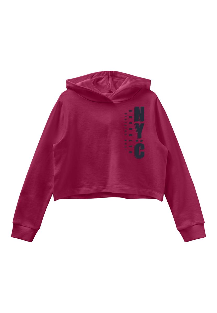 Name it Mädchen Hoodie Kapuzensweat Kapuzenpullover kurz NKFVIALA