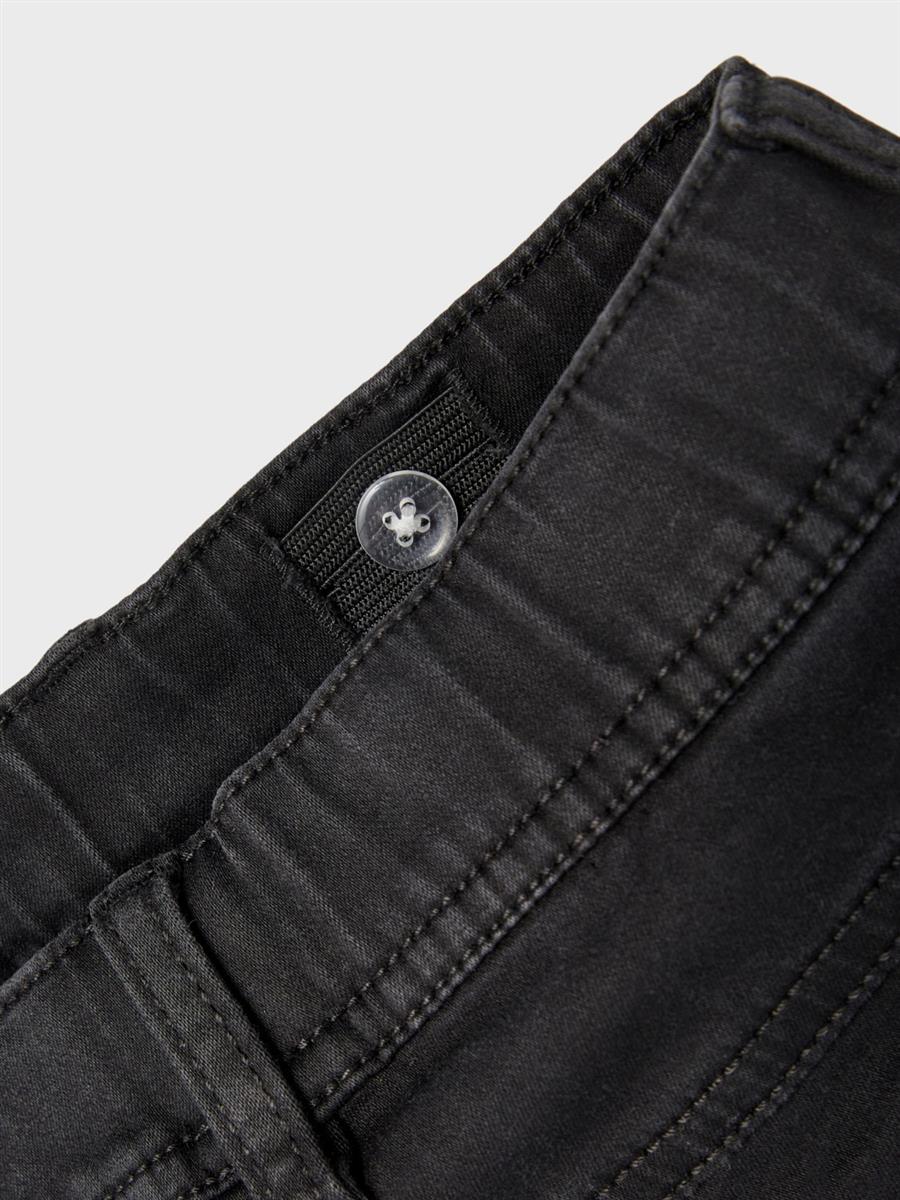 Name it Jungen Jeans Schlupfjeans Schwarz regular weich NKMROBIN