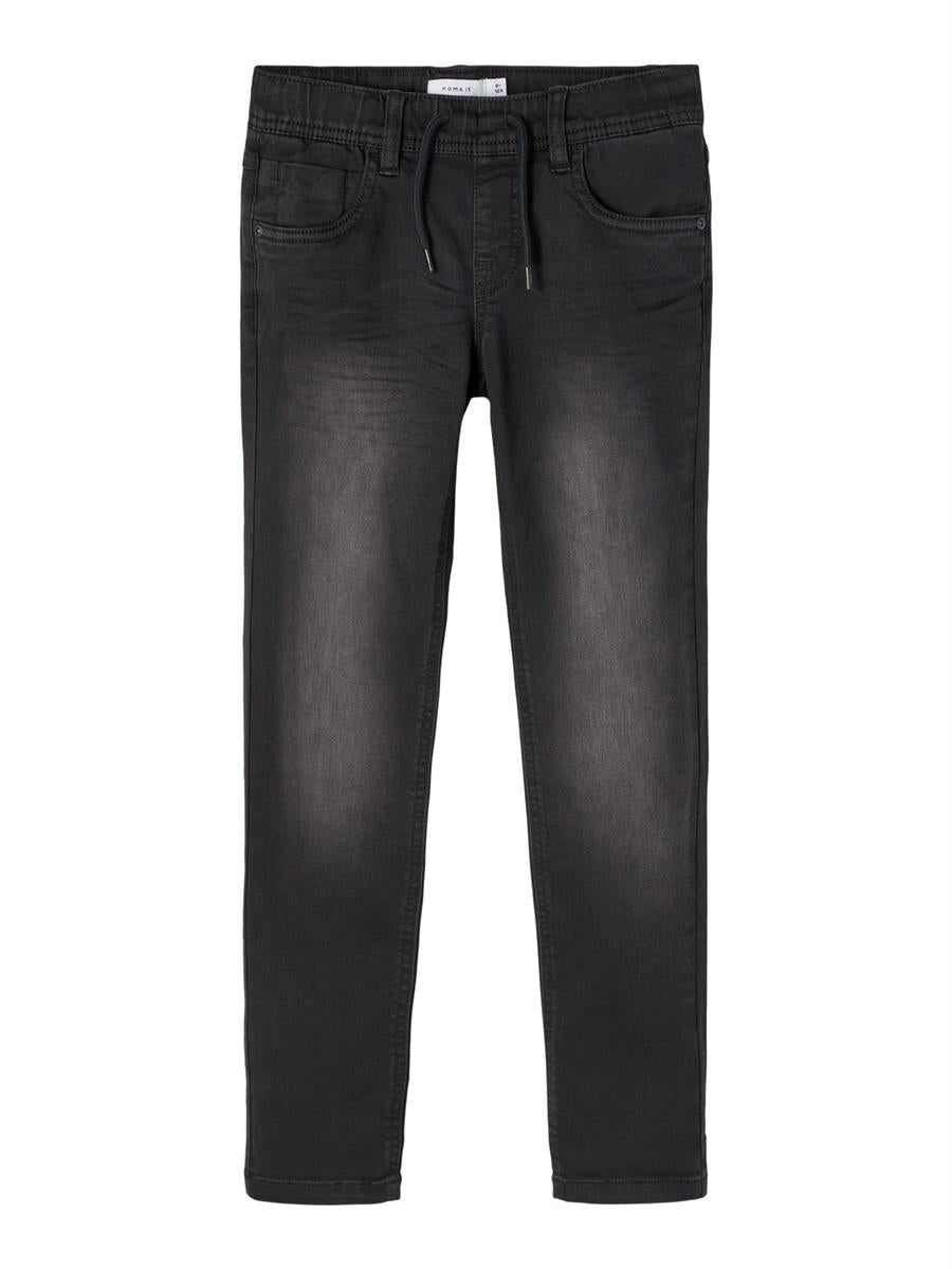 Name it Jungen Jeans Schlupfjeans Schwarz regular weich NKMROBIN