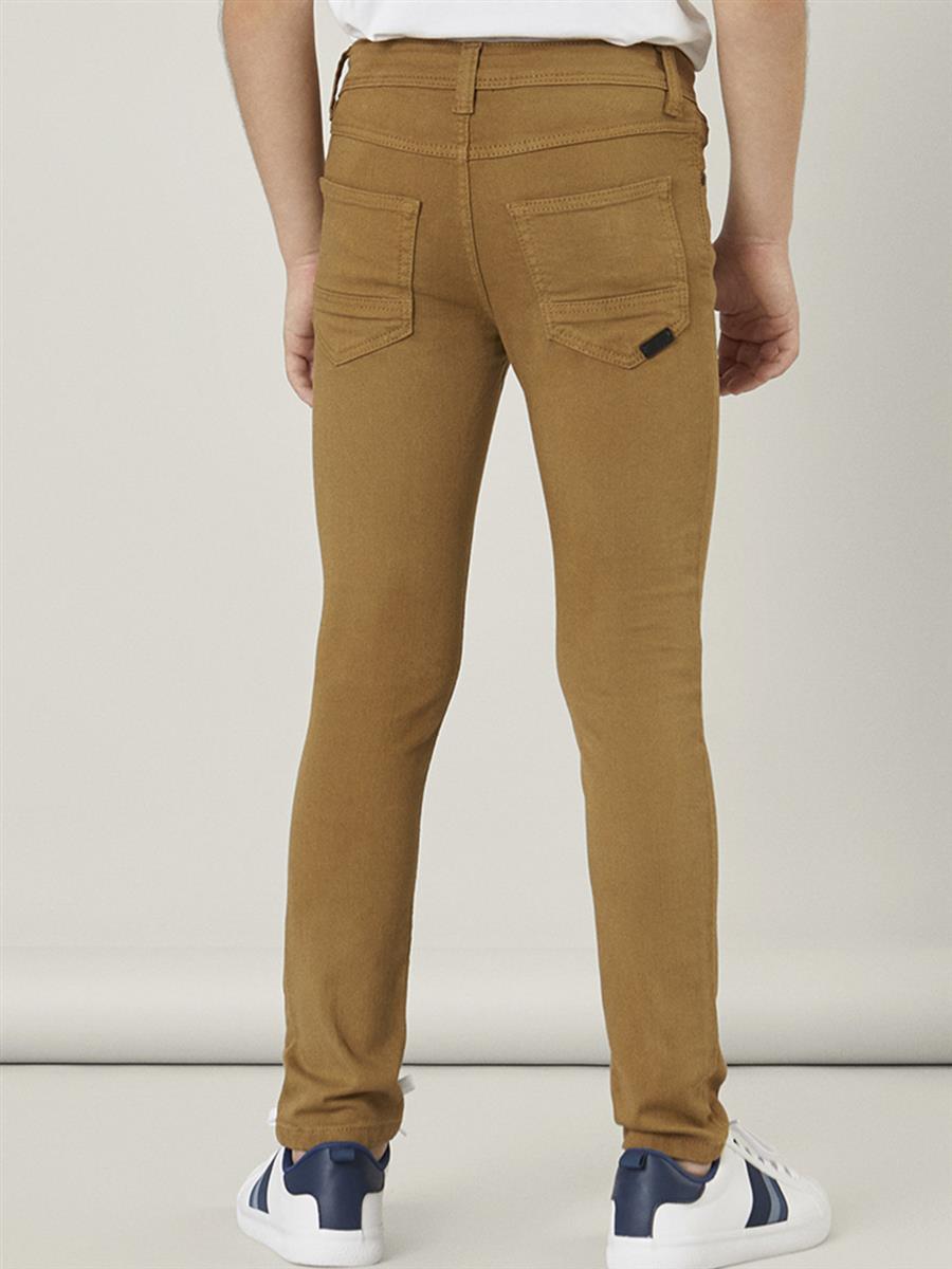 Jungen Jeans x-slim super weich schmal Oliv Camel auch festlich