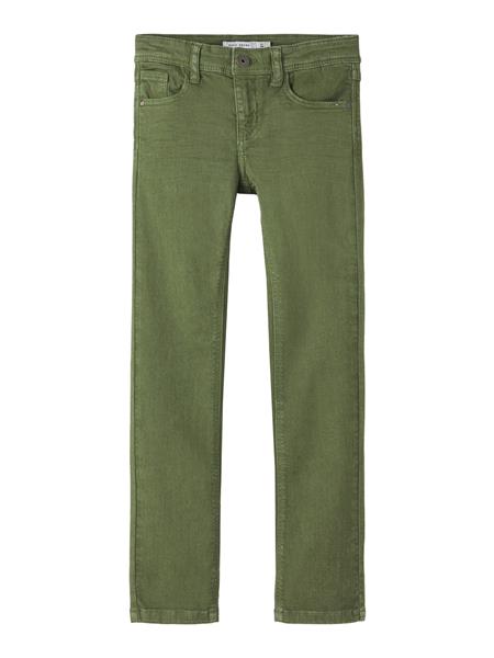 Jungen Jeans x-slim super weich schmal Oliv Camel auch festlich