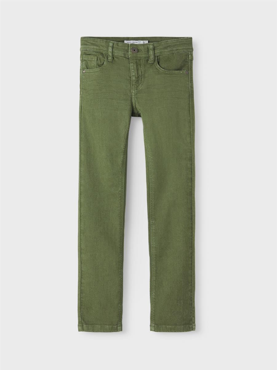 Jungen Jeans x-slim super weich schmal Oliv Camel auch festlich