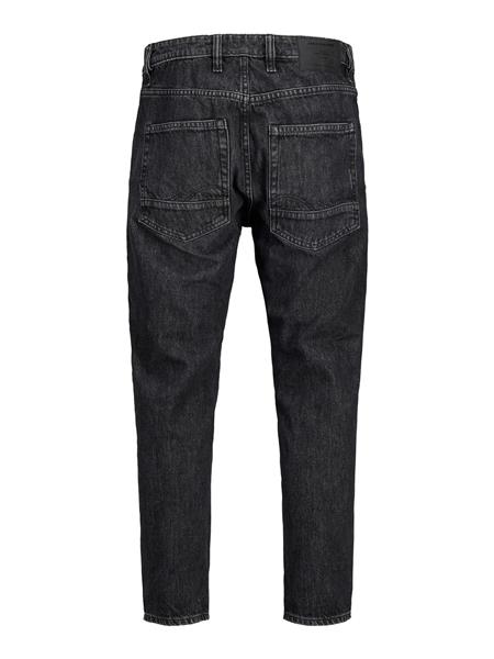 Jack & Jones Jungen Jeans Cropped Schwarz hohe Taille cool JJIFRANK