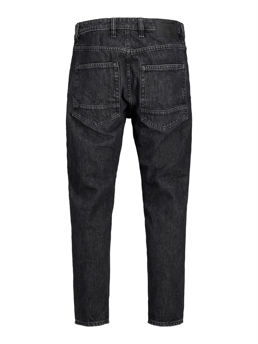 Jack & Jones Jungen Jeans Cropped Schwarz hohe Taille cool JJIFRANK