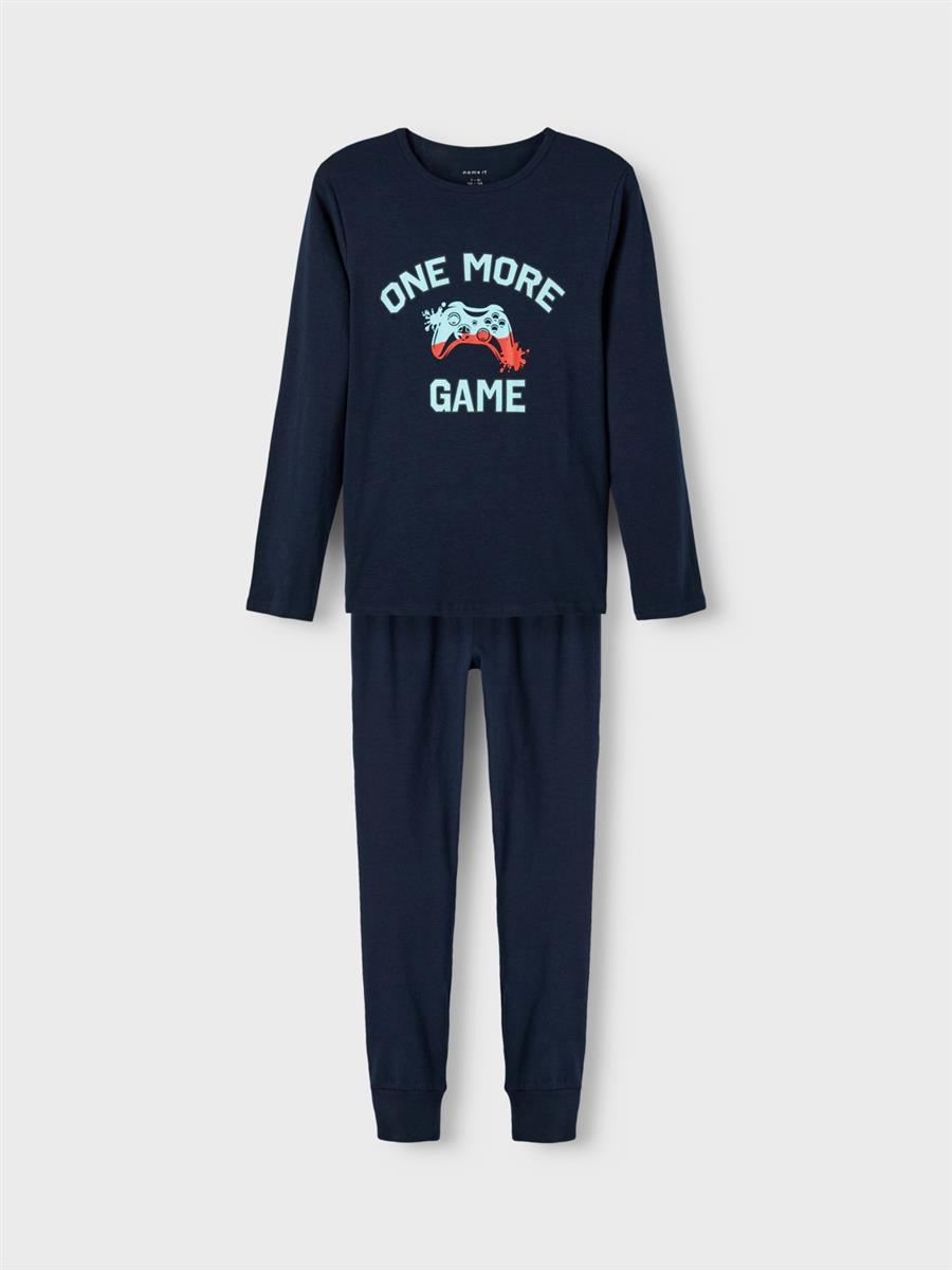 Name it Jungen Schlafanzug Pyjama Dunkelblau Game Teenager NKMNIGHTSET