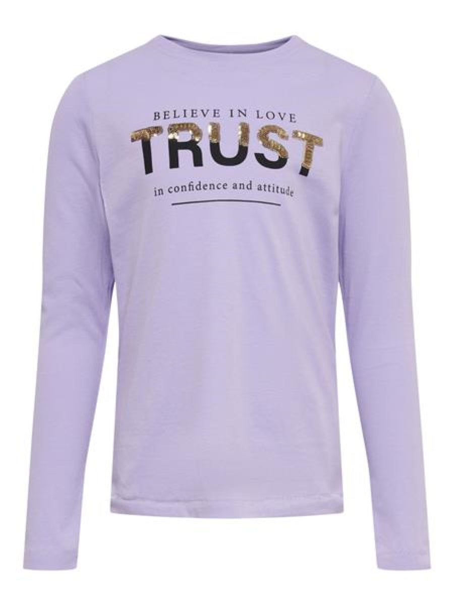 Only Mädchen Langarmshirt Pailletten Geschenkidee  festlich KONKITA