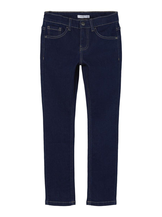 Name it Jungen Slim Jeans weich elastisch Dunkelblau regular  edel