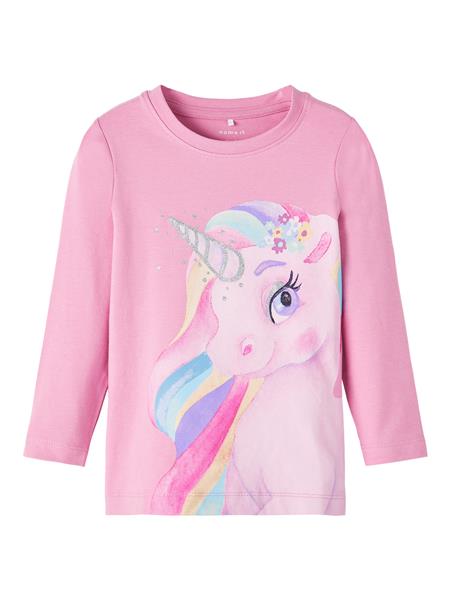 Name it Mädchen Langarmshirt Einhorn Glitzer Geschenk NMFBONNIE