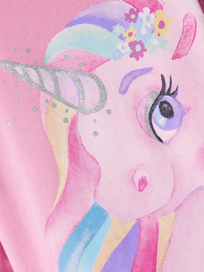 Name it Mädchen Langarmshirt Einhorn Glitzer Geschenk NMFBONNIE