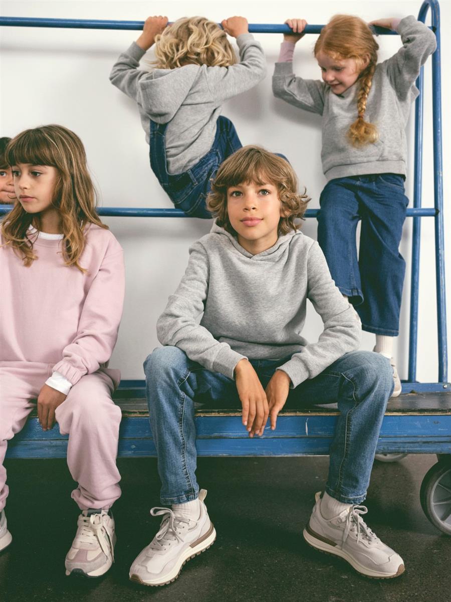 Mädchen Kapuzenpullover Kapuzensweat Hoodie Gelb Grau Rose