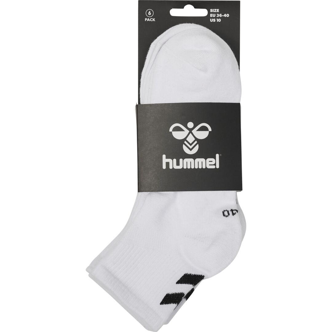 Hummel Jungen Strümpfe 6 Pack Mid cut socks weiß Damen Herren