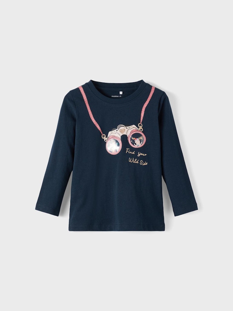 Mädchen Langarmshirt Glitzer Geschenkidee aufklappbare Applikationen