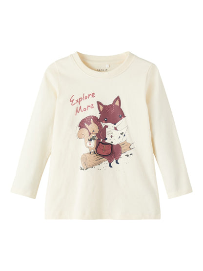 Mädchen Langarmshirt Glitzer Geschenkidee aufklappbare Applikationen