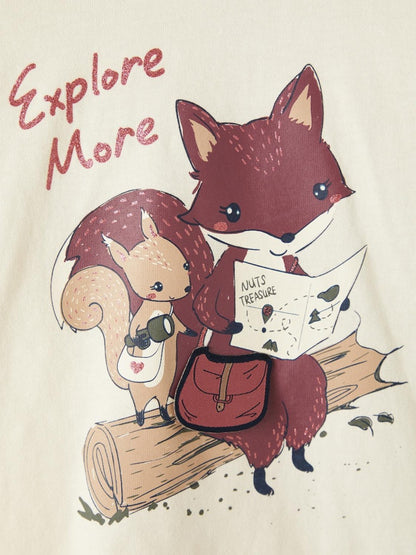 Mädchen Langarmshirt Glitzer Geschenkidee aufklappbare Applikationen