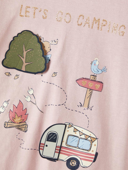 Mädchen Langarmshirt Glitzer Geschenkidee aufklappbare Applikationen