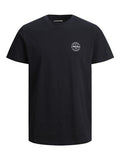 Jack & Jones Jungen T-Shirt Schwarz Gelb Blau Weiß  Logo JJSCOTT