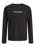 Jack & Jones Jungen Langarmshirt Schwarz Rückendruck Teenager JCOTHX