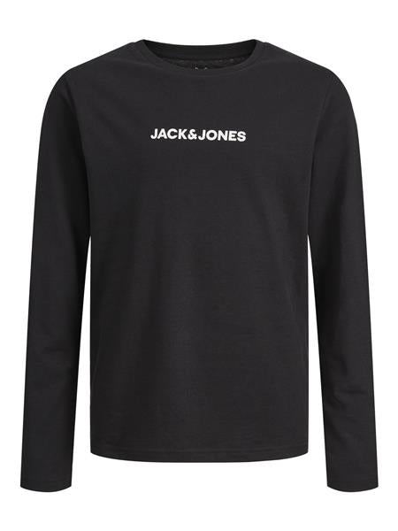 Jack & Jones Jungen Langarmshirt Schwarz Rückendruck Teenager JCOTHX