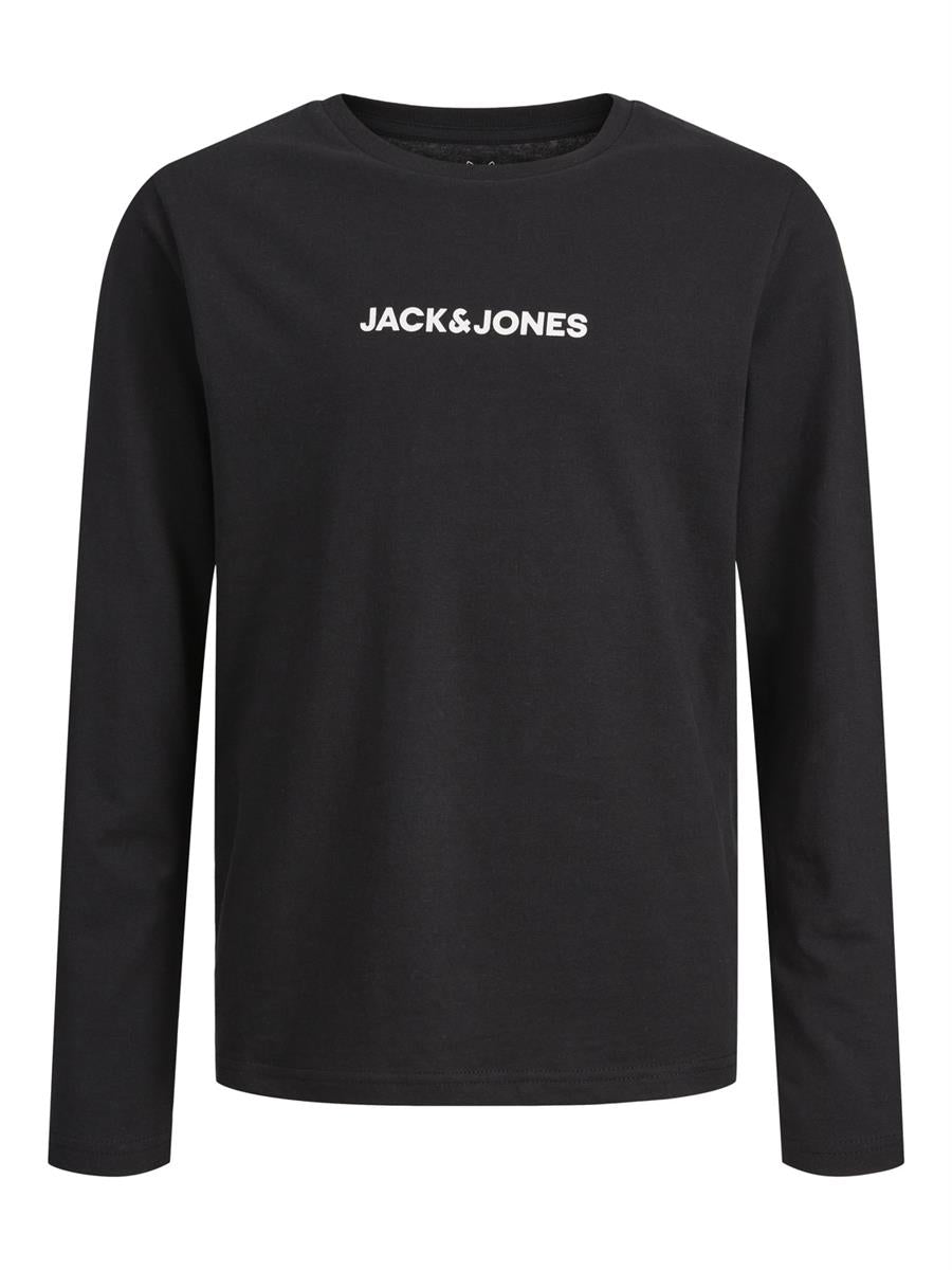 Jack & Jones Jungen Langarmshirt Schwarz Rückendruck Teenager JCOTHX