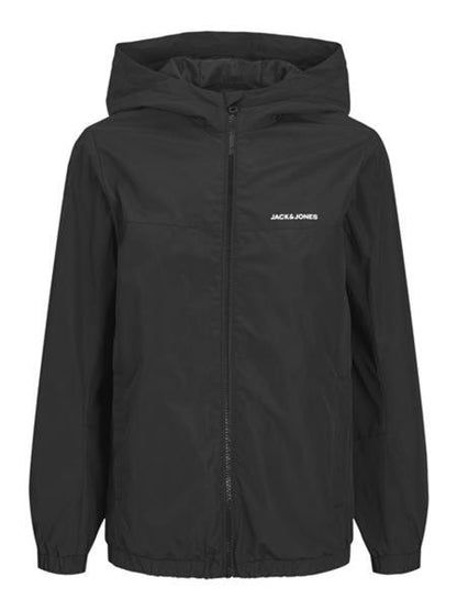 Jack & Jones Jungen Windjacke Übergangsjacke leicht Schwarz wetterfest
