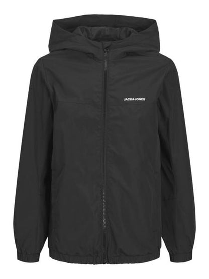 Jack & Jones Jungen Windjacke Übergangsjacke leicht Schwarz wetterfest