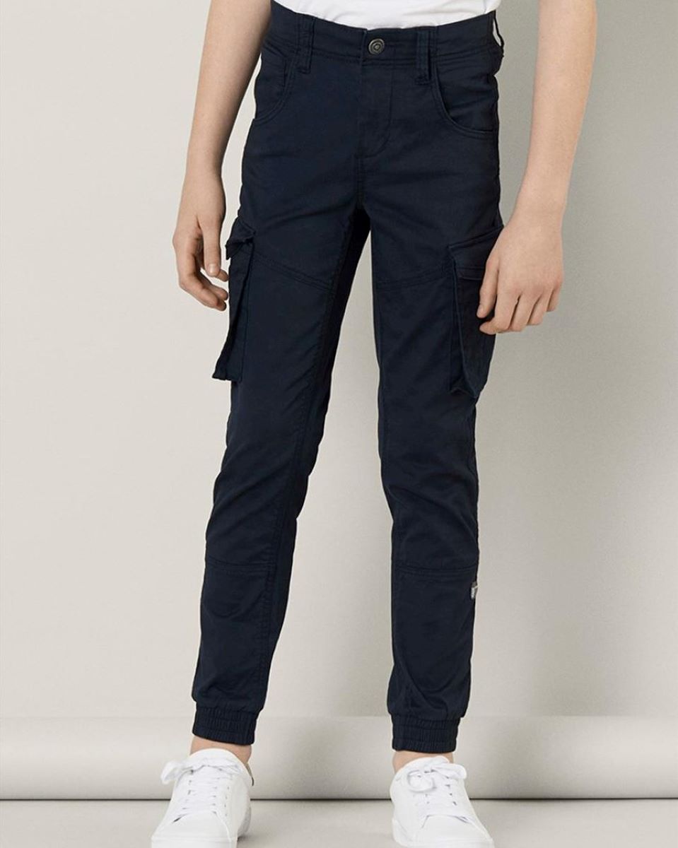 Name it Jungen Cargohose regular Helloliv Blau weich cool NKMMYRAN