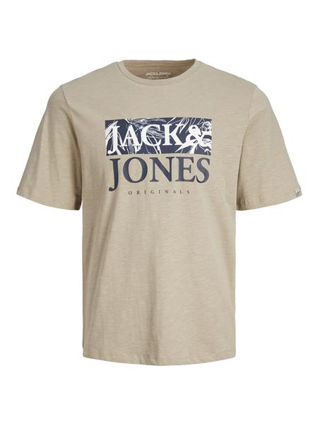 Jack&Jones Jungen T-Shirt 12230796 edel Struktur Weiß Sand Junior Geschenkidee