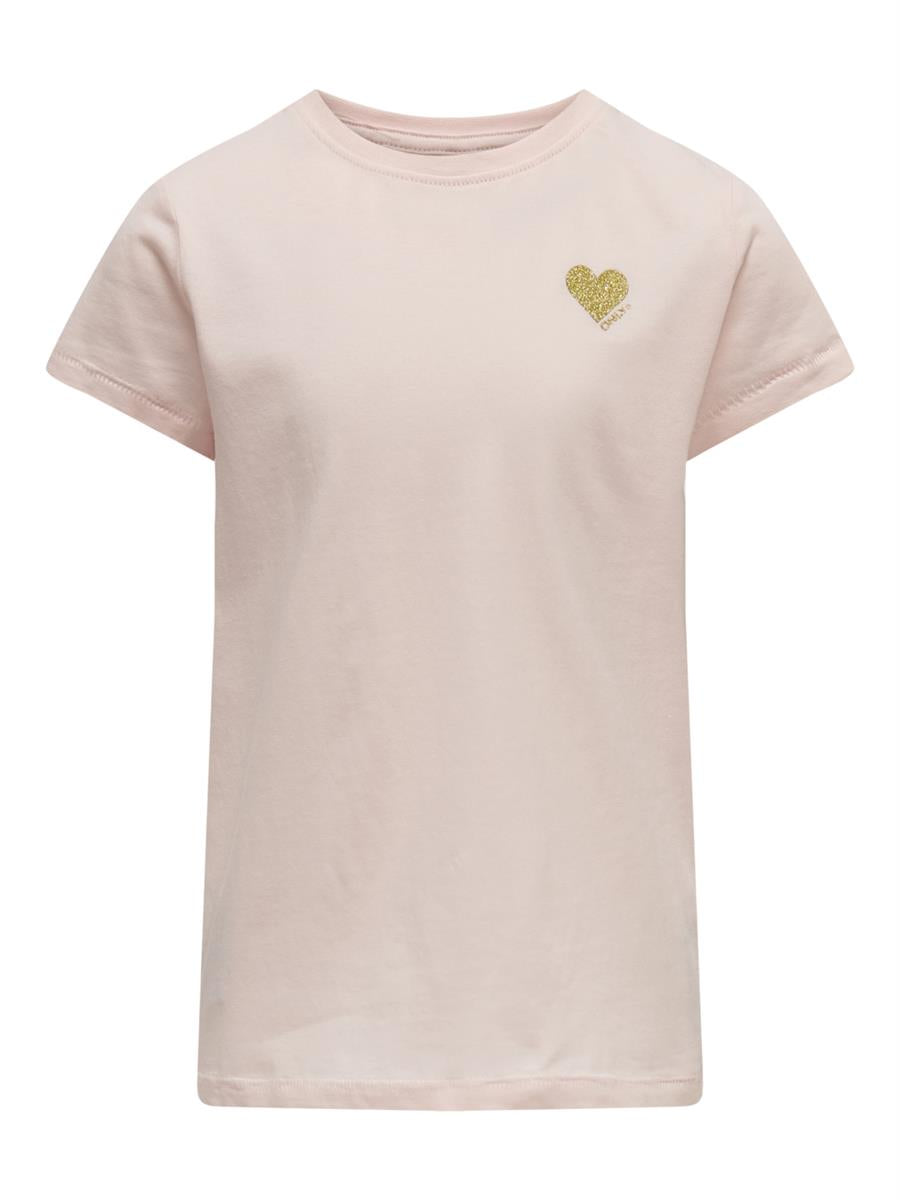 Only Mädchen T-Shirt Herz Glitzer Geschenkidee edel KOGKITA