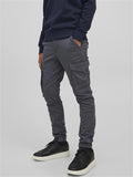 Jack & Jones Jungen Cargohose  Dunkelgrau schlank cool Junior JJFLAKE