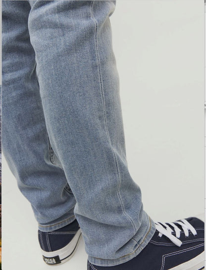 Jack & Jones Jungen Jeans GLENN slim Hellblau Teenager weich top cool