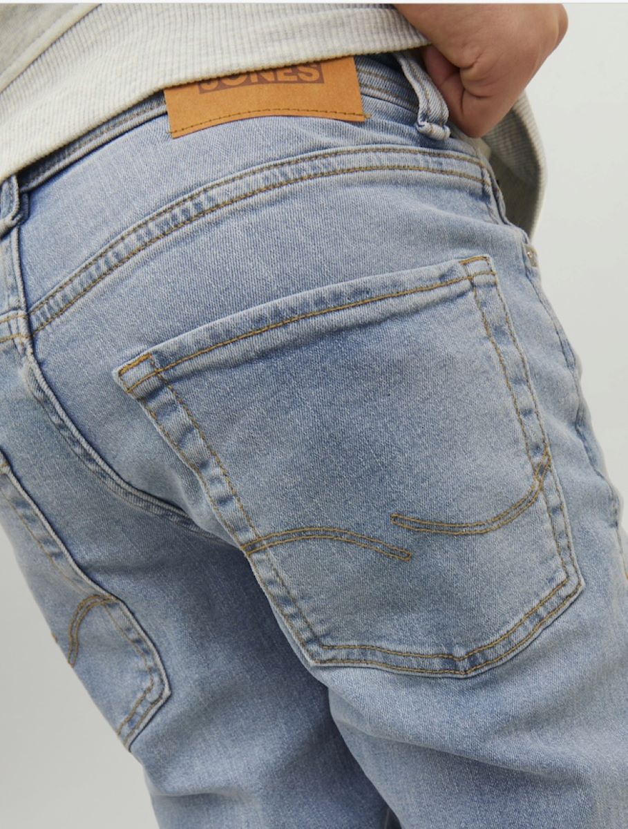 Jack & Jones Jungen Jeans GLENN slim Hellblau Teenager weich