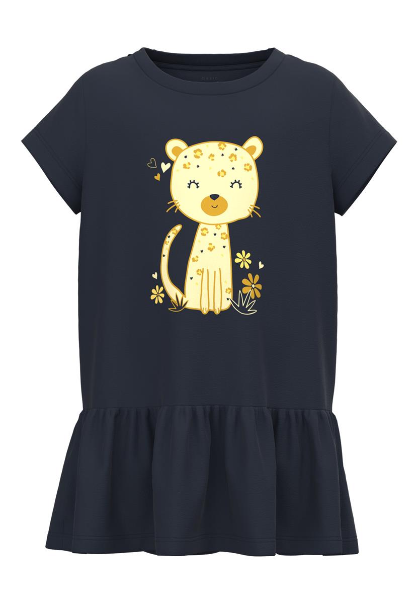 Name it Mädchen Kleid  Sommerkleid Jersey Geschenk Lila Blau NMFVIANE