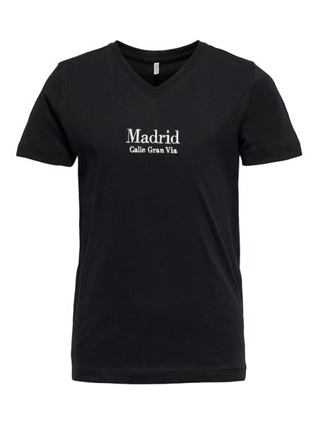 Only Mädchen T-Shirt Madrid London Paris Teenager KOGSARA