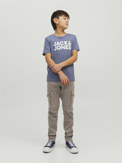 Jack & Jones Jungen Cargohose JJFLAKE Braun schlank cool Junior