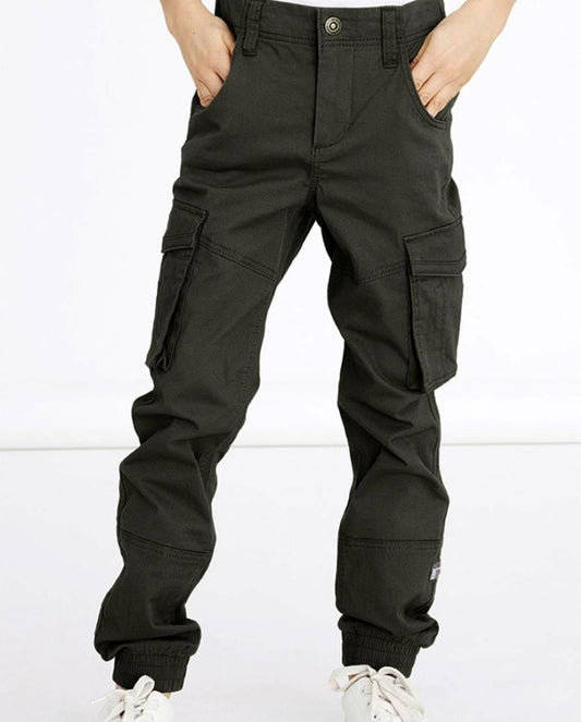 Name it Jungen Cargohose regular Dunkelgrün Rosin weich  cool top neu