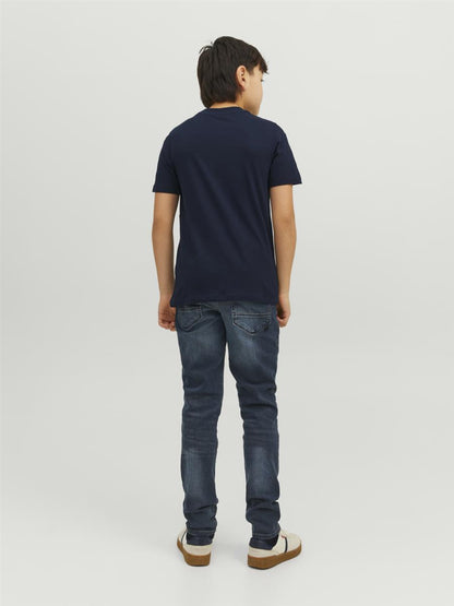 Jack & Jones Junior Jungen T-Shirt Kurzarm  Weiß Gelb Blau Rot