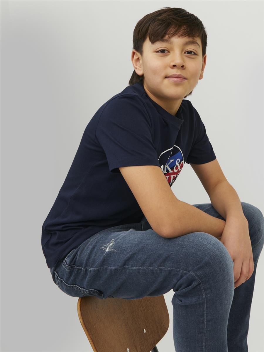 Jack & Jones Jungen T-Shirt Kurzarm  Weiß Gelb Blau Rot JJECORP